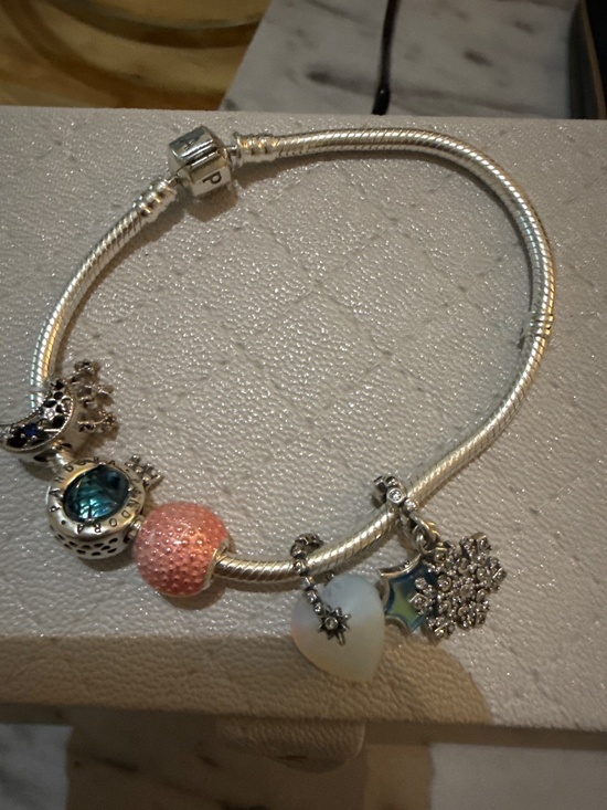 Pandora Other - Pandora 8” braclet with 5 charms